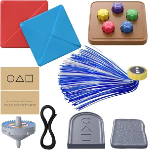 LYEON Gonggi Korean Game, Squid Korean Traditional Folk Game Set, DDAKJI, Jebi chagi, Gong-gi, Biseokchigi, Paeng-y, Korean Tossing Game Hand Eye Coordination Training Toy Family Travel Games