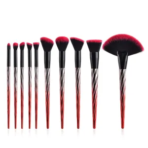 Makeup Brush Set Fashion Professional Makeup Brushes, Gradient Color Premium Synthetic Fiber Comprehensive Face Make Up Brush Kit for Foundation Powder Blush Contour Eyeshadow Concealer Portable Applicator Brush Tools 35-3