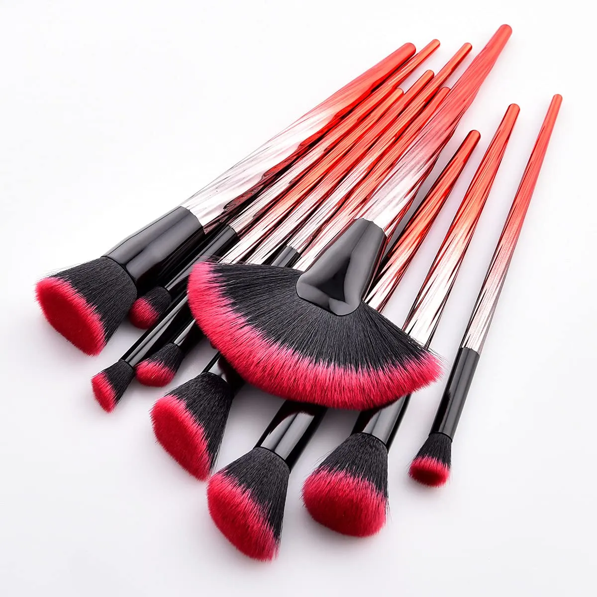 Makeup Brush Set Fashion Professional Makeup Brushes, Gradient Color Premium Synthetic Fiber Comprehensive Face Make Up Brush Kit for Foundation Powder Blush Contour Eyeshadow Concealer Portable Applicator Brush Tools 35-3