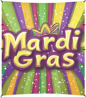 Mardi Gras Carnival Lipstick Hats Floats1 Foldable Beach Canopy UPF50  Water-Resistant Shade Sun Shelter with Sandbags & Sand Shovel for Family Travel