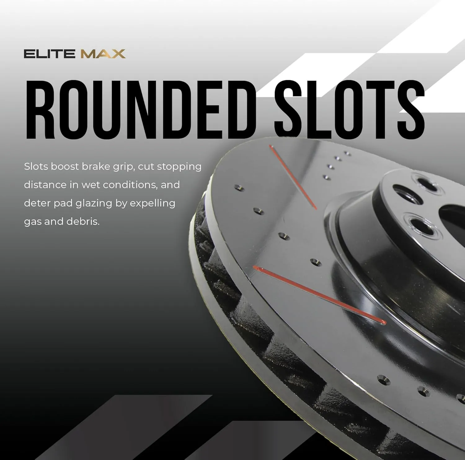 Max Advanced Brakes Front & Rear Brake Kit Compatible With 2017 2018 2019 2020 Mitsubishi Outlander AWD Replacement Drilled Slotted Black Coated Disc Brake Rotors and Ceramic Brake Pads