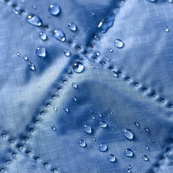 Mellowdy Easy-Carry Outdoor Blanket - Waterproof, Windproof, Warm, Utility Blanket for Camping, Picnic, Stadium, Beach, Gameday, Travel, Foldable with Carrying Bag (Classic Blue,55x80 inch)