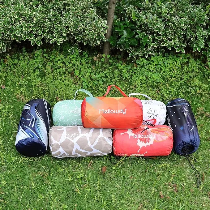 Mellowdy Pride Rainbow Blanket Waterproof, Wind-Resistant, Outdoor Blanket for Parade, Camping, Picnic, Stadium, Beach, Gameday, Travel, Foldable with Carrying Bag (Rainbow Seven,55x80)