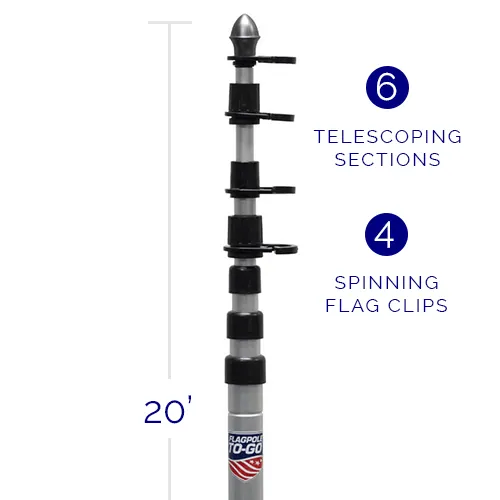 Miami Dolphins Ultimate Tailgate Flagpole Kit