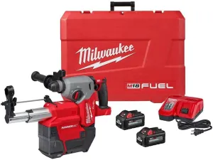 Milwaukee M18 FUEL Rotary Hammer 1inch SDS Plus with Dust Extractor Kit