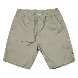 MINT ELASTICATED LINEN SHORT WITH DRAWSTRING