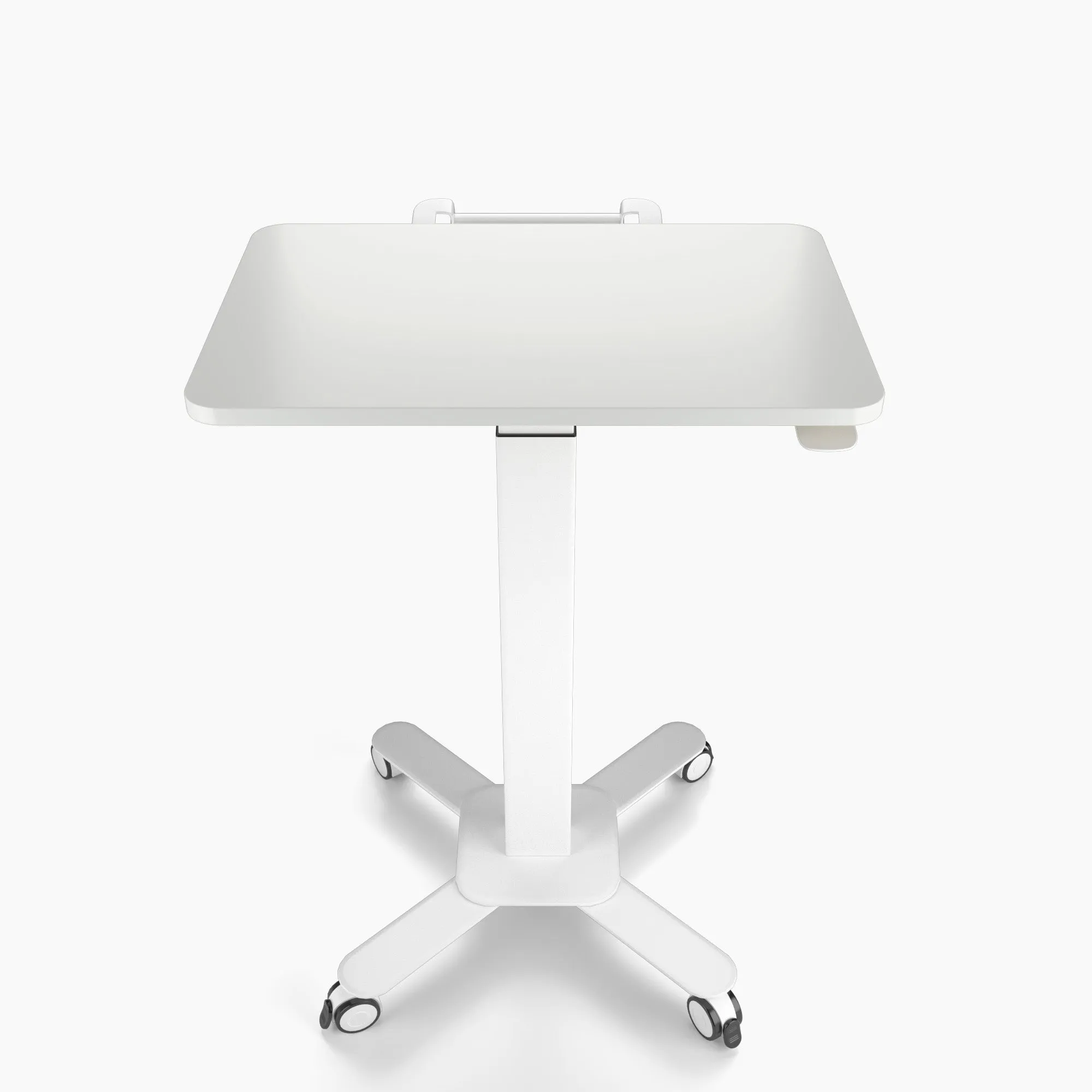 Mobile Single Pole Pneumatic Height Adjustable Desk