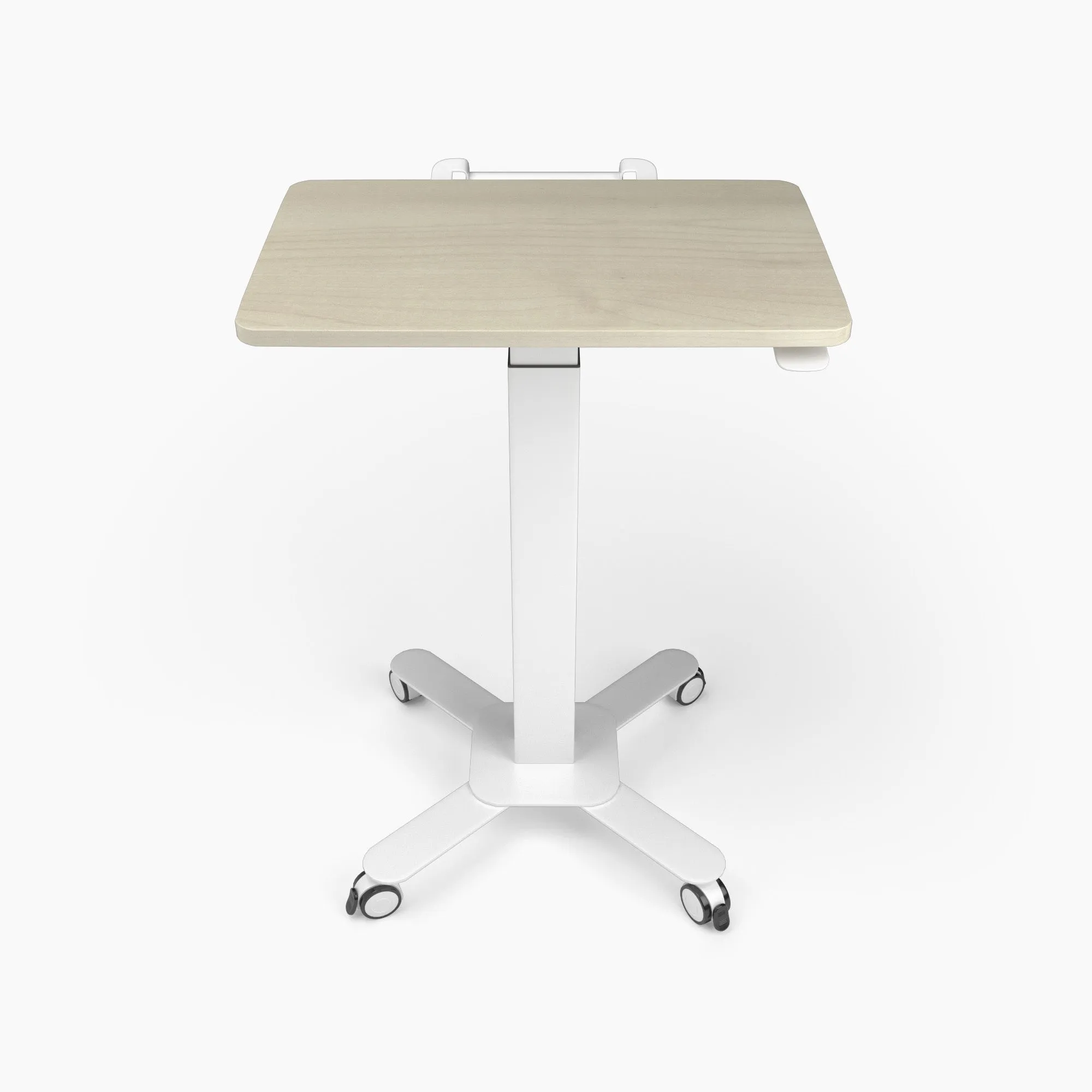Mobile Single Pole Pneumatic Height Adjustable Desk