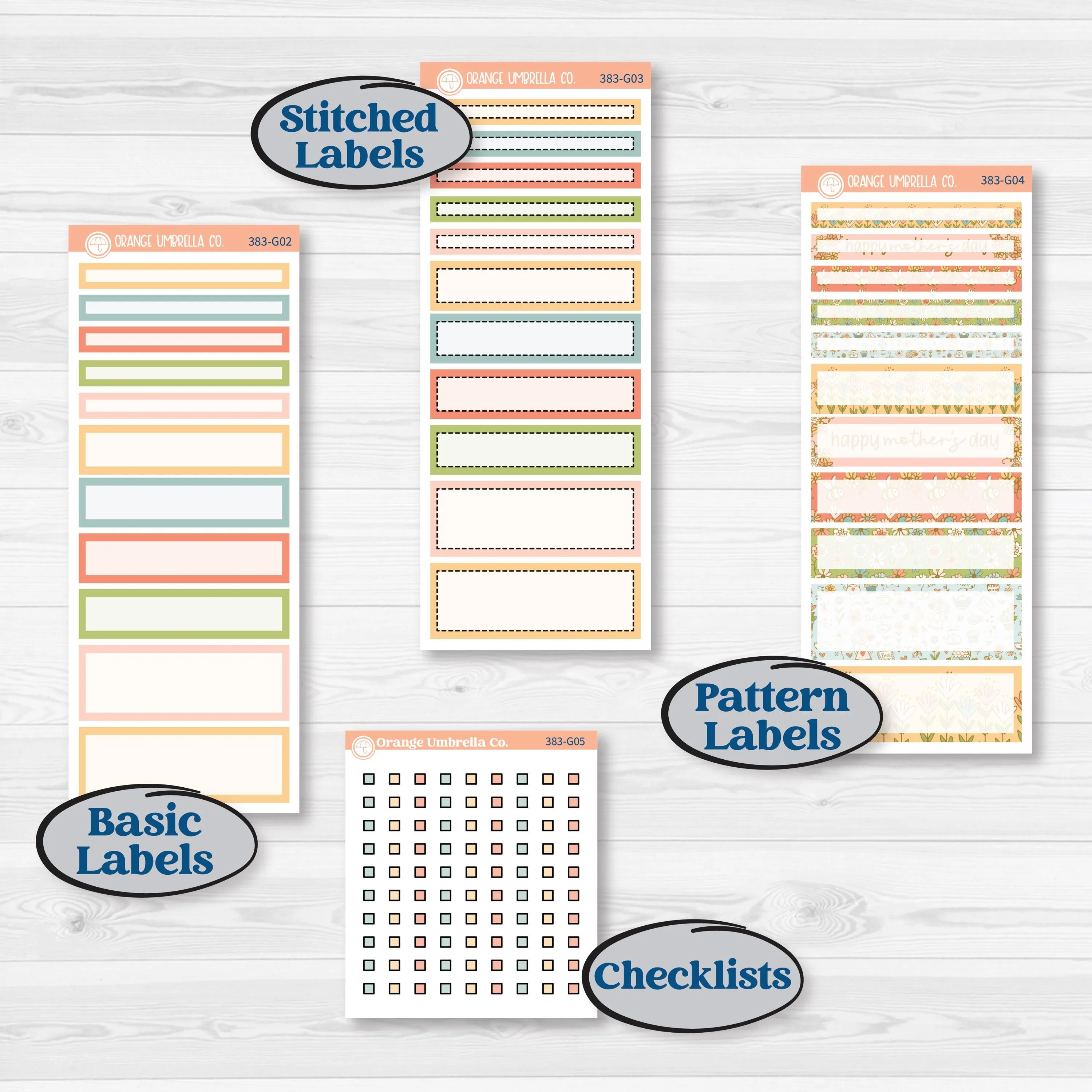 Mother’s Day Kit | A5 Compact Vertical Planner Kit Stickers for Erin Condren | Mom's Day Off | KIT-383-G