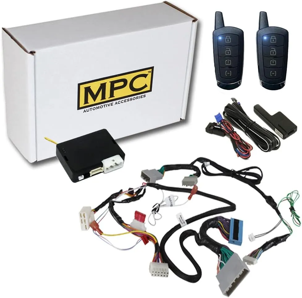 MPC Plug N Play Remote Start Compatible with Honda Fit 2015-2020 |Gas| |Push to Start| with T-Harness - (2) Extended Range 4-Button 2-Way Remotes - Up to 1,500 ft