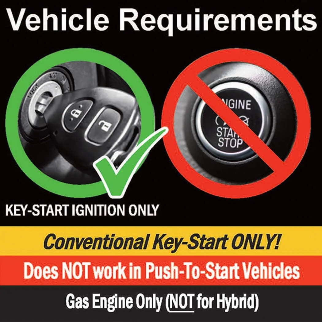 MPC Remote Start Kit Compatible with Chevrolet Express 1500 2008-2017 || 1-Button Long Range Remotes || T-Harness for Easy Install || USA Tech Support