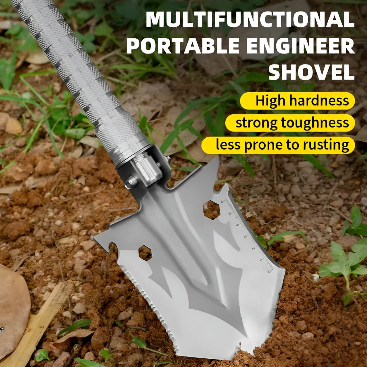 Multi-Tool Outdoor Camping Survival Shovel Detachable