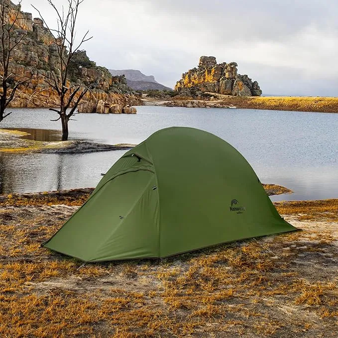 Naturehike Cloud-Up 1 Person Tent Lightweight Backpacking Tent for One Man, Waterproof Ultralight Single Person Tent, Double Layer One Person Tent for Camping Hiking Backpacking