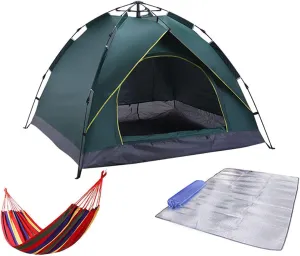 NIEH Outdoor Camping Tents,Automatic Tents That Can Accommodate 2 to 4 People,Quick Pop-Up Sunscreen Camping Tents Quick Installation of Tents for Family