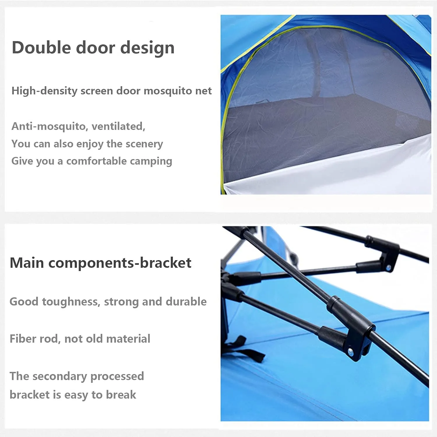 NIEH Outdoor Camping Tents,Automatic Tents That Can Accommodate 2 to 4 People,Quick Pop-Up Sunscreen Camping Tents Quick Installation of Tents for Family