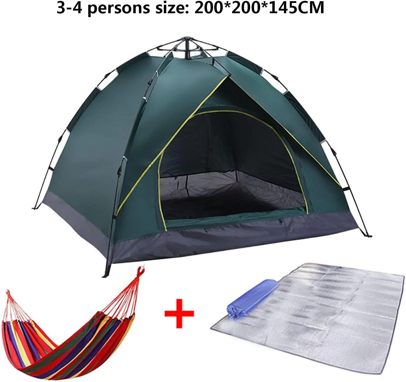NIEH Outdoor Camping Tents,Automatic Tents That Can Accommodate 2 to 4 People,Quick Pop-Up Sunscreen Camping Tents Quick Installation of Tents for Family