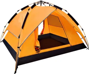 NIEH Tent Outdoor 3-4 People Rainproof Family Camping Speed Open Double Camping Thick Double Hydraulic Tent