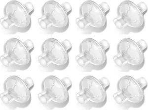 Nispira CPAP Inline Filter Viral for BiPAP CPAP Machines ResMed, Dreamstation Standard Tubing Outlet 22 mm Machine Outlet 25mm, 12 Packs