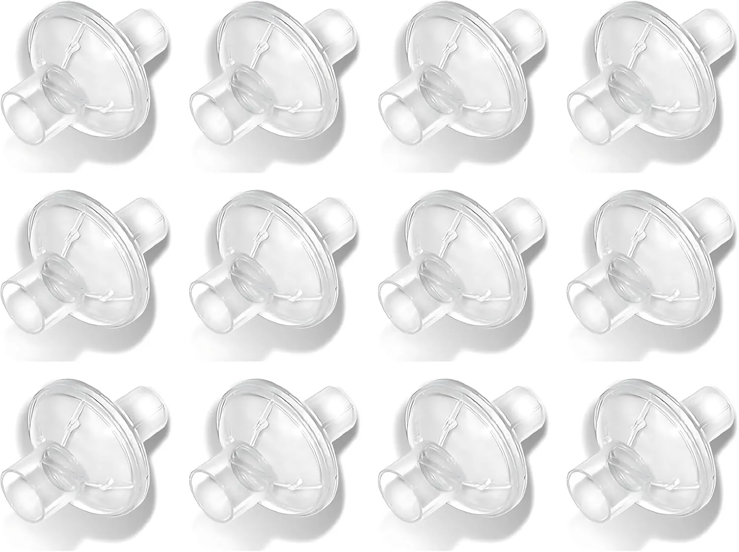 Nispira CPAP Inline Filter Viral for BiPAP CPAP Machines ResMed, Dreamstation Standard Tubing Outlet 22 mm Machine Outlet 25mm, 12 Packs