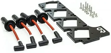 OHM Racing IGN-1A Coil Plate DSM/EVO 1-3/GVR4 & Combos:Ignition Wire/Haltech (IGN-1A coils No Thanks!, Ignition Wire plugs 8.5mm)