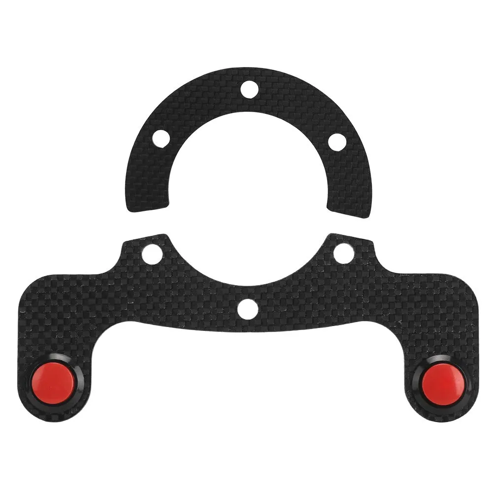 OMP/Nardi Carbon Fiber Horn Button Kit - 6 Bolt Steering Wheel (Single & Dual)