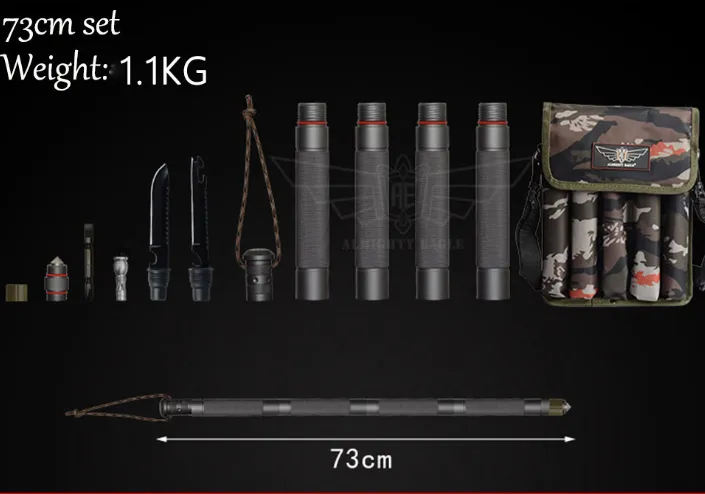 Outdoor Defense Tactical Stick Alpenstock Hiking Camping Equipment