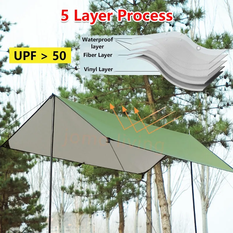 Outdoor Flysheet Tent Shelter Sun Shade Canopy Tent Garden Canopy Anti UV Waterproof Folding Tent 露营帐篷