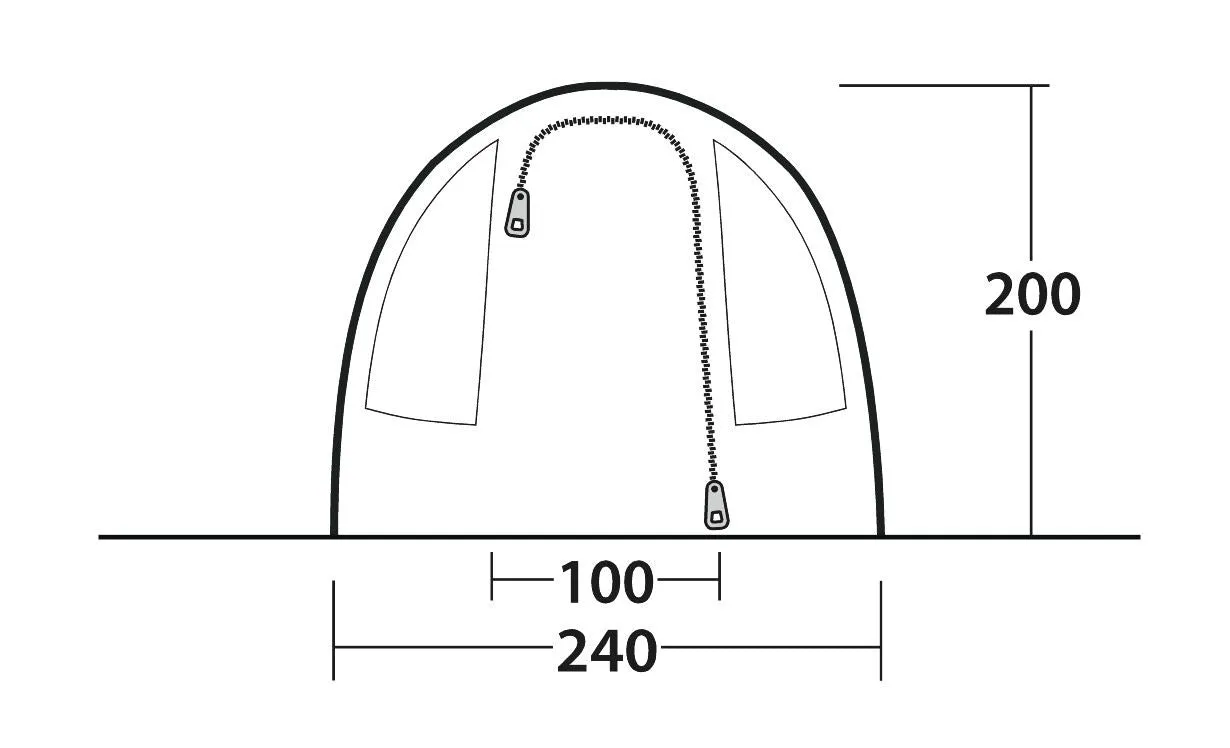 Outwell Sky 2 Pole Tent Blue 2 Person