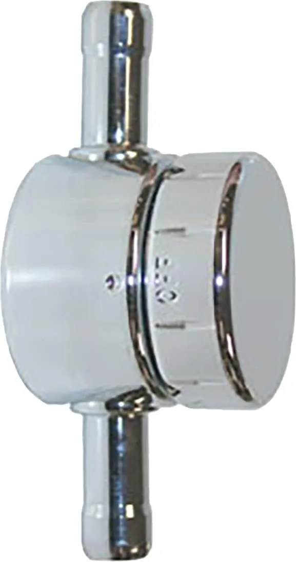 Pingel Ent 274-0504 Power-Flo Petcock Chrome Inline No Res 5/16" In/Out