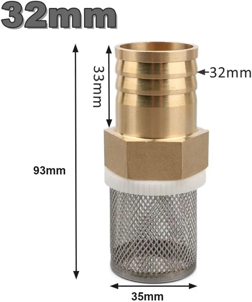 Pipeline Filter,Embedded Screen,Pipeline Filter,Inline Mesh Screen, 1pcs 16 19 25 32mm Hose Water Filter Strainer Sprayer Car Wash Pump Filtering Net Stainless Steel Mesh Filter(19mm)