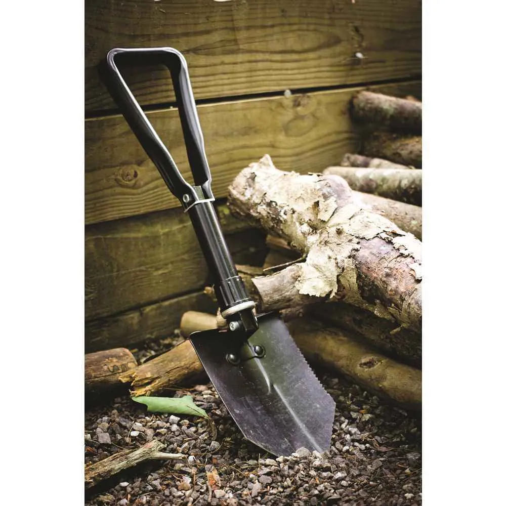 Portable Folding Shovel with Storage Pouch