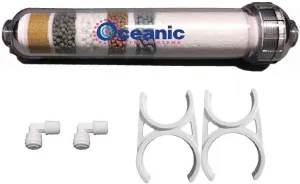 PREMIER 6 Stage- Inline Alkaline | KDF | Antioxidant Mineral pH Balancing Drinking Water Filter | 2"x 10"
