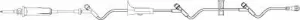 Primary IV Administration Set ADDitIV Gravity 3 Ports 15 Drops / mL Drip Rate Without Filter 115 Inch Tubing Solution