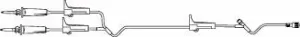 Primary IV Administration Set BBraun Gravity 1 Port 15 Drops / mL Drip Rate Without Filter 87 Inch Tubing Solution