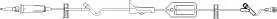 Primary IV Administration Set BBraun Gravity 2 Ports 15 Drops / mL Drip Rate 0.2 Micron Filter 99 Inch Tubing Solution