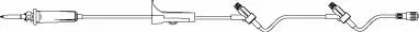 Primary IV Administration Set BBraun Gravity 2 Ports 15 Drops / mL Drip Rate Without Filter 84 Inch Tubing Solution