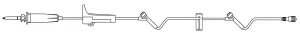 Primary IV Administration Set BBraun Gravity 2 Ports 15 Drops / mL Drip Rate Without Filter 97 Inch Tubing Solution