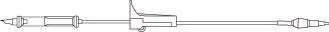 Primary IV Administration Set BBraun Gravity Without Ports 10 Drops / mL Drip Rate 170 Micron Filter 76 Inch Tubing Blood