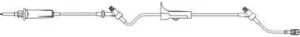 Primary IV Administration Set Caresite Gravity 2 Ports 15 Drops / mL Drip Rate 15 Micron Filter 84 Inch Tubing Solution