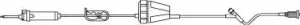 Primary IV Administration Set Rate Flow Gravity 1 Port 60 Drops / mL Drip Rate 15 Micron Filter 84 Inch Tubing Solution