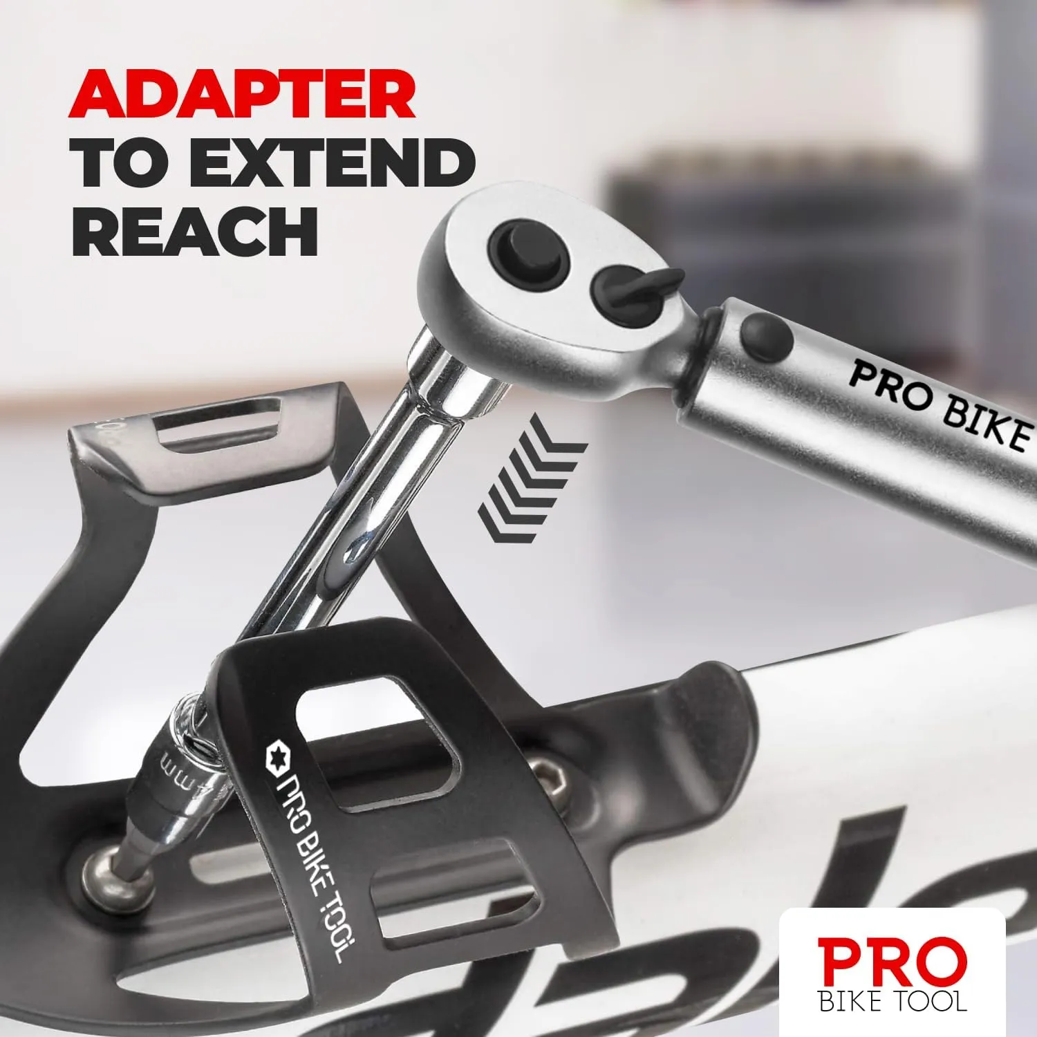 PRO BIKE TOOL Torque Wrench Set for Bikes - High-Precision 1/4 Torque Wrench with Adjustable Torque Range 2 to 20 Nm - Complete Tool Set with Allen and Torx Bits - Durable, Compact Case