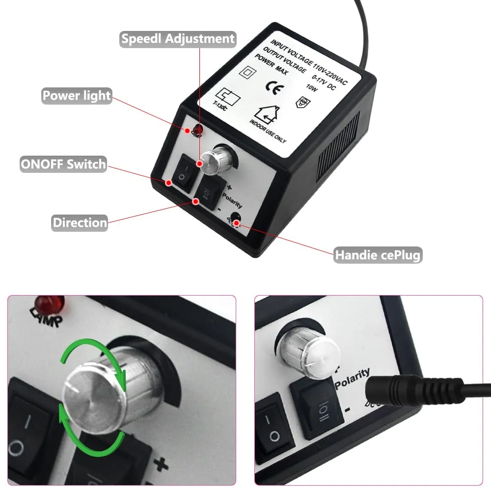 Professional Electric Nail Drill Machine Nail Clippers Set Nail Filer Electric and Nail Cutter for Acrylic Gel Nails Nails File Manicure Set with 206 PCS Sanding Bands Work for Home and Salon (Black)