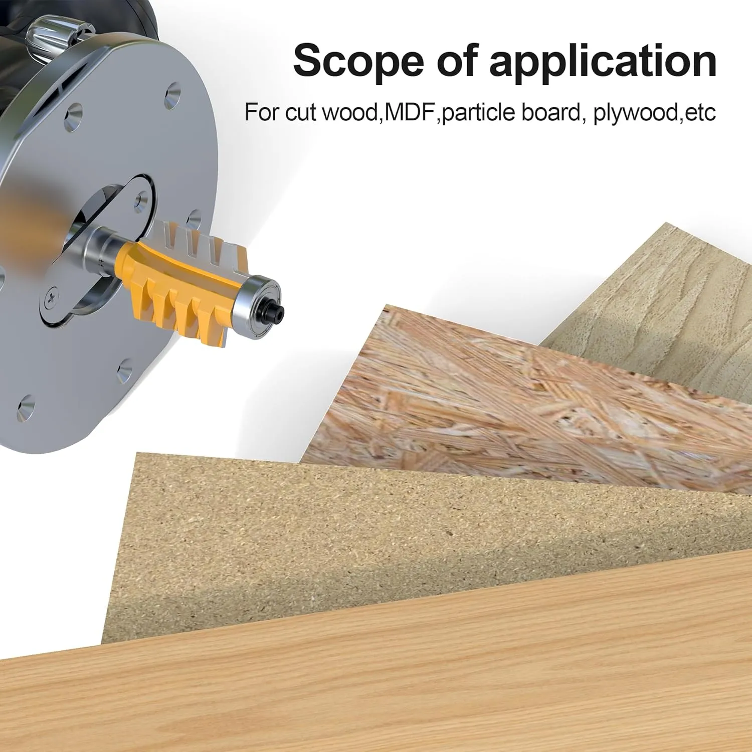 Professional Finger Joint Router Bit 1/2" Shank, Reversible Finger Glue Joint Router Bit for Woodworking, Finger Joint Bit, Joinery Router Bit for DIY Door Table Cabinet Shelve Furniture