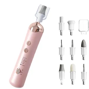 Professional Manicure Pedicure Set Kit, Cordless Electric Nail File Set, Rechargeable Nail Pedicure Tools for feet,5 Speeds Hand Foot Care Nail Drill for Thick Nail Toenail Cuticle Women Men Pets