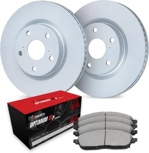 R1 Concepts Front Brakes and Rotors| Blank Brake Rotors| Front Optimum OEp Brake Pads and Rotors Kit| Brake Kit| Automotive Replacement Brake Kits