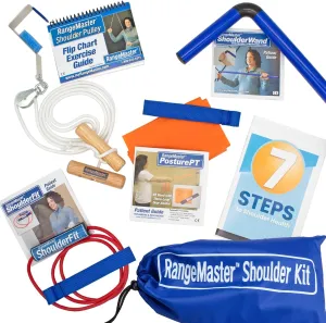 RangeMaster All in one Shoulder Strengthening and Home Therapy Pro Kit │ Physical Therapy Tool │ Aids in Recovery and Increasing Mobility │ Comprehensive Exercise Guide