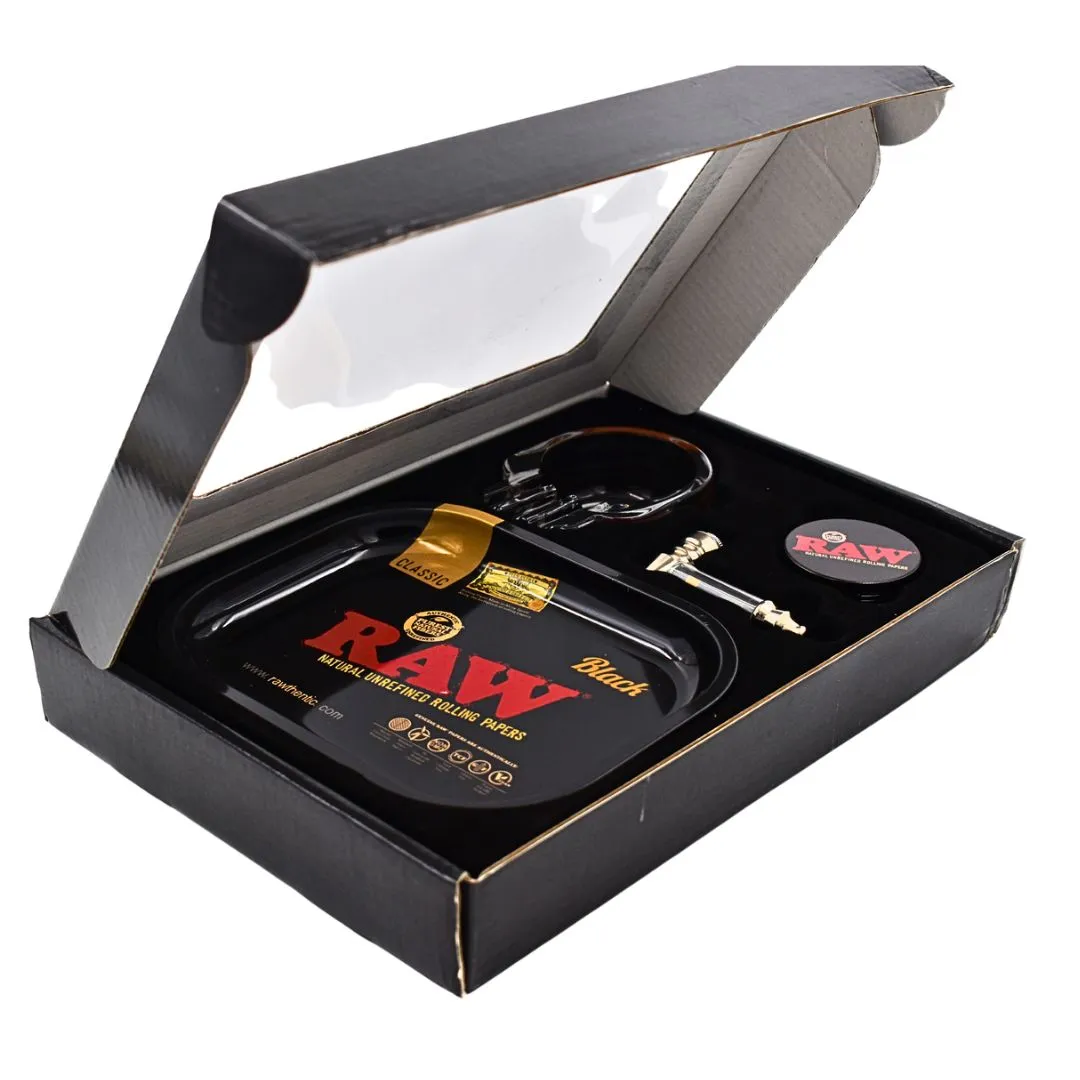 Raw Classic Smoking Kit-Black Gift Set