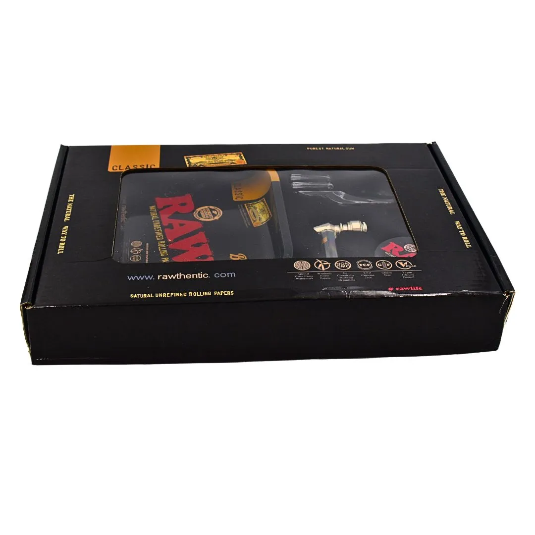Raw Classic Smoking Kit-Black Gift Set