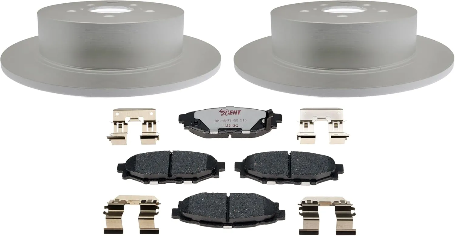 Raybestos Element3 1114H980962E3 Automotive Replacement Rear Brake Pads and Rotors Kit for Select Scion FR-S, Subaru BRZ, Crosstrek, Forester, Impreza, Legacy, Outback, WRX, XV Crosstrek Model Years