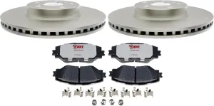 Raybestos Element3 1210H980629E3 Automotive Replacement Front Brake Pads and Rotors Kit for Selected Lexus HS250h, Pontiac Vibe, Toyota Corolla/Matrix/Prius/Rav4 and Scion xB/xD Model Years